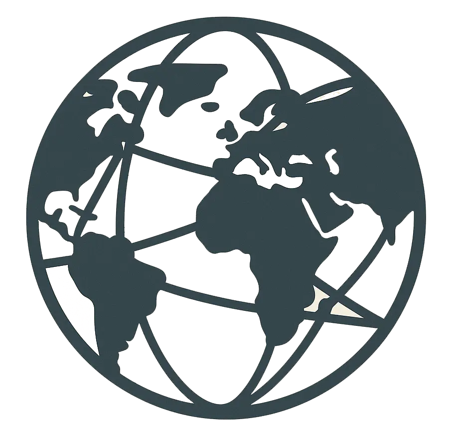 Globe image symbolising international presence and global digital strategy